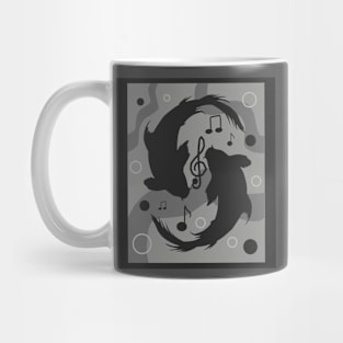 "Koi Fish and Treble Clef" Mug